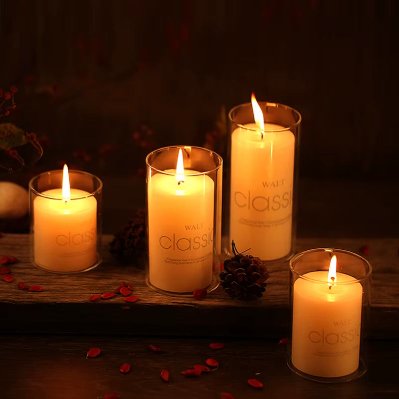 Glass Cylinder Vases for Floating Candles Decorative Centerpieces for Home or Wedding Clear Candle Holder