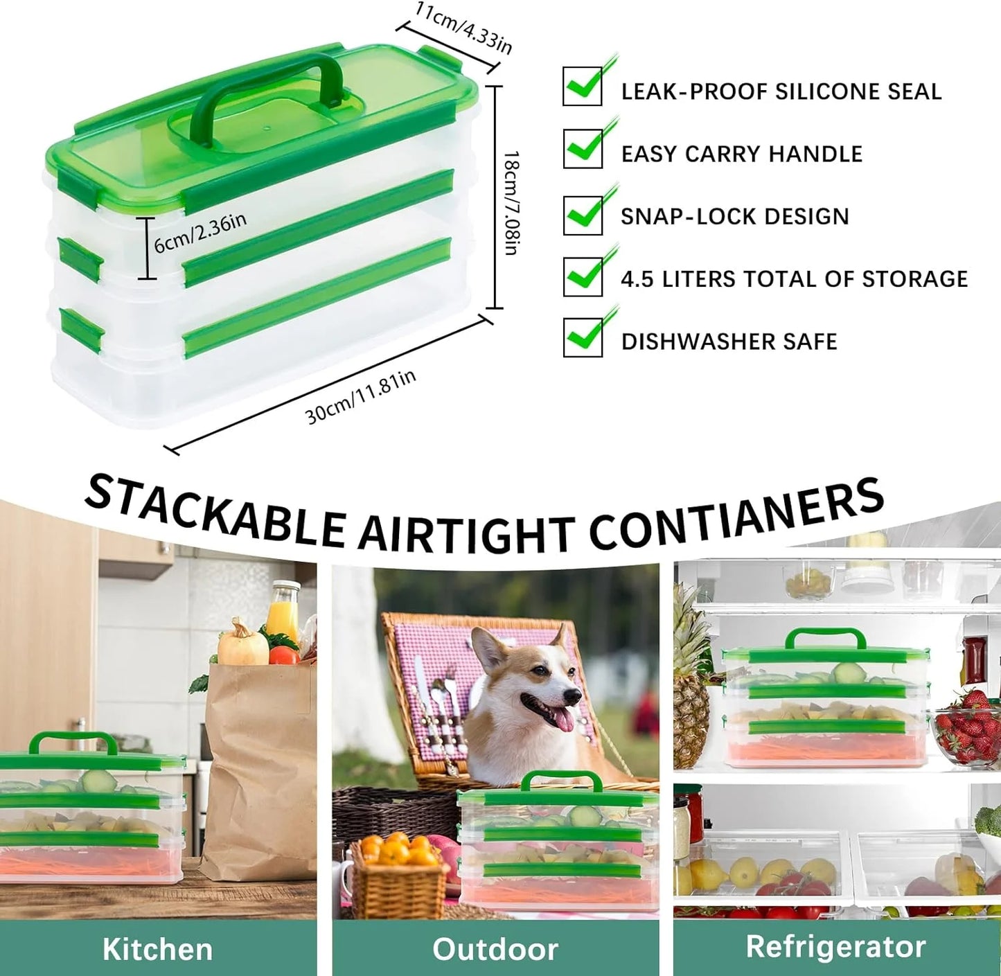 Bamboo Cutting Board with Containers & Graters, Large Removable Chopping Board with Juice Grooves, Food Sliding Opening & Easy-Grip Handles, Carving Board with Trays for Food Prep, Storage