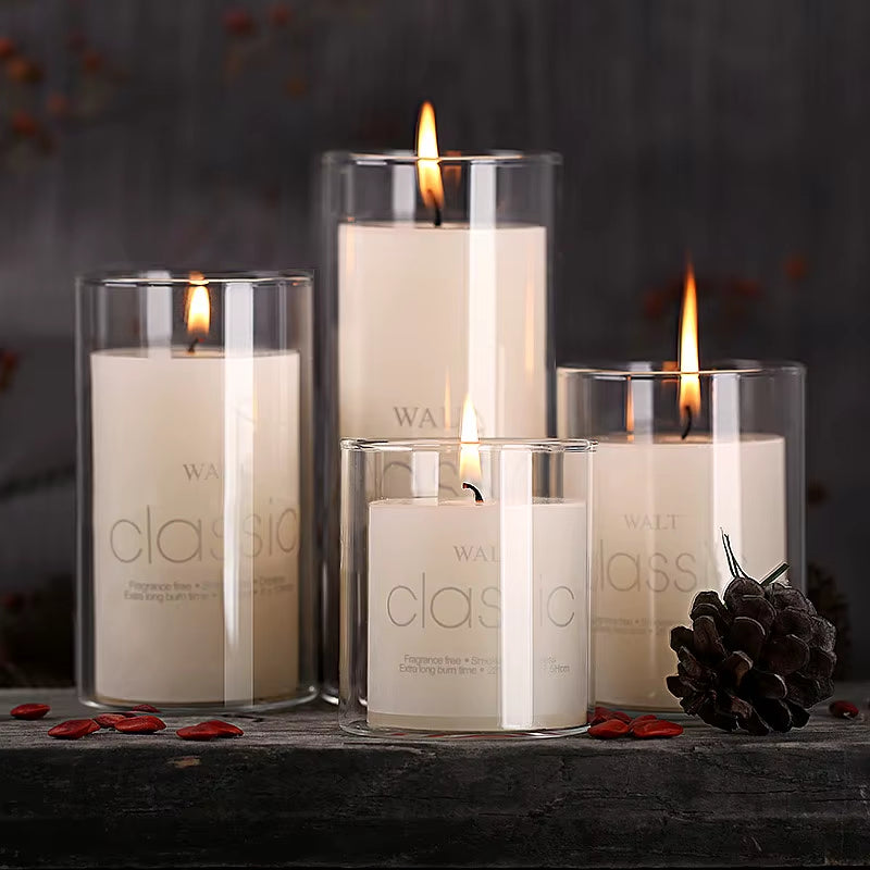 Glass Cylinder Vases for Floating Candles Decorative Centerpieces for Home or Wedding Clear Candle Holder