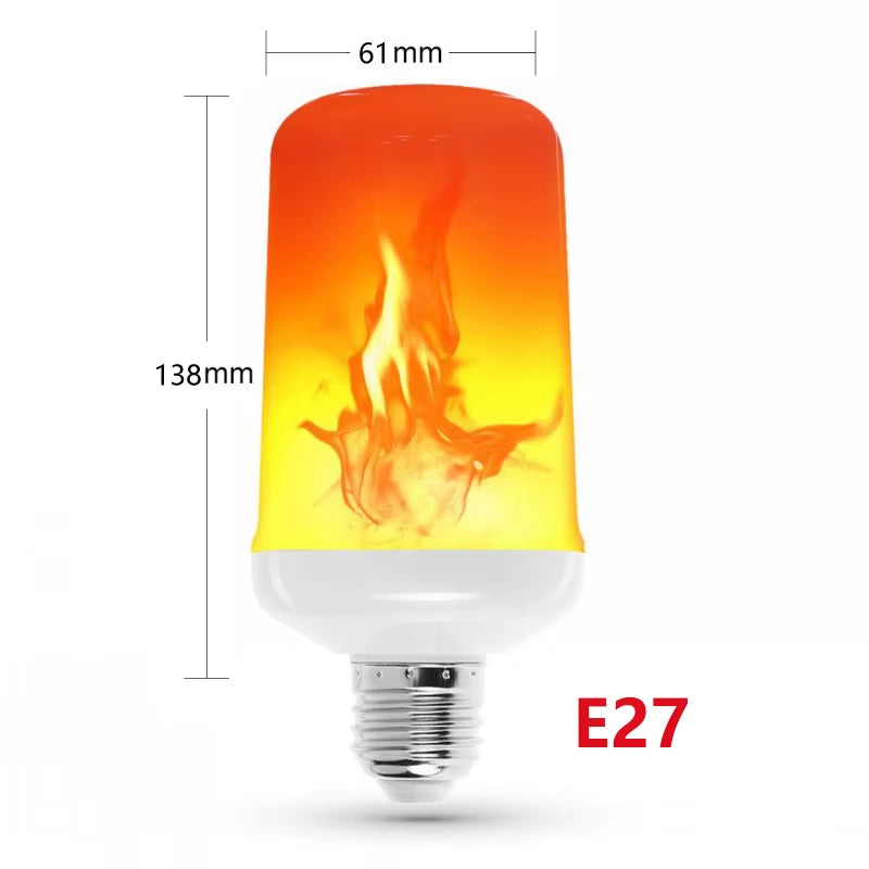 E14 LED Flame Lamps E27 Corn Bulb Creative Flickering Effect Bulb AC85-265V LED Emulation Dynamic Flame Light for Home Decor