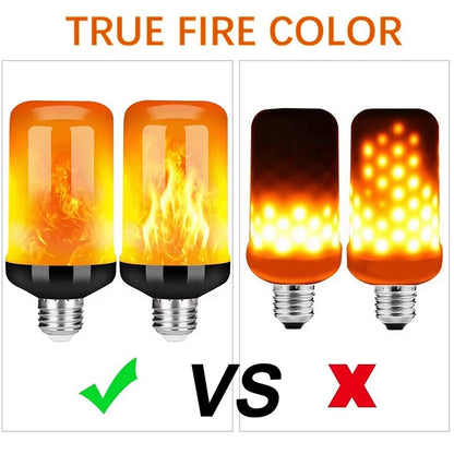 E14 LED Flame Lamps E27 Corn Bulb Creative Flickering Effect Bulb AC85-265V LED Emulation Dynamic Flame Light for Home Decor