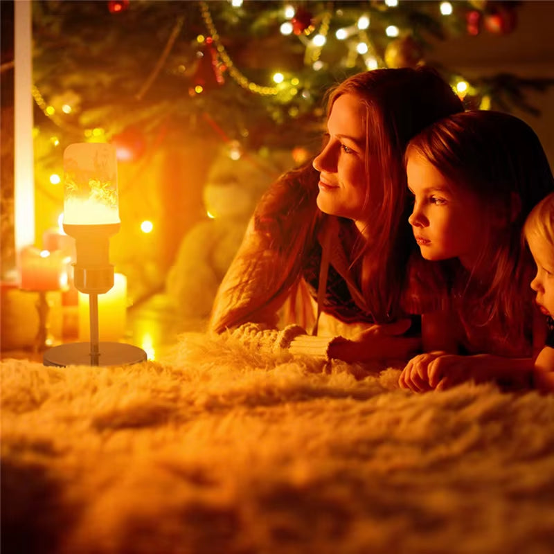 E14 LED Flame Lamps E27 Corn Bulb Creative Flickering Effect Bulb AC85-265V LED Emulation Dynamic Flame Light for Home Decor