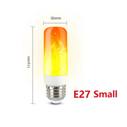 E14 LED Flame Lamps E27 Corn Bulb Creative Flickering Effect Bulb AC85-265V LED Emulation Dynamic Flame Light for Home Decor